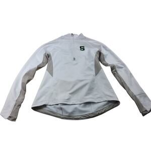 Spartan Michigan Under Armour White Fleece Jacket Women's M